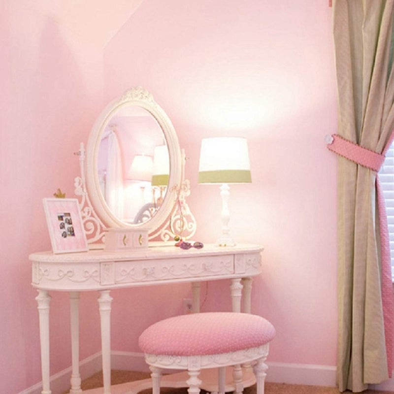 practicalWs Pink Self-Adhesive Wallpaper Film Stick Paper Easy to Apply Peel and Stick Wallpaper Shelf Liner Table and Door Reform Wall Paper - Image 5